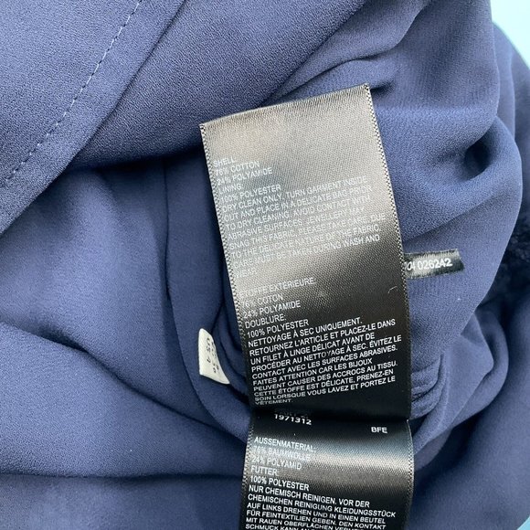 Whistles Women’s Floral Lace Navy Blue Lined Dress Short Sleeve - UK 8 / EU 36 - Picture 9 of 10